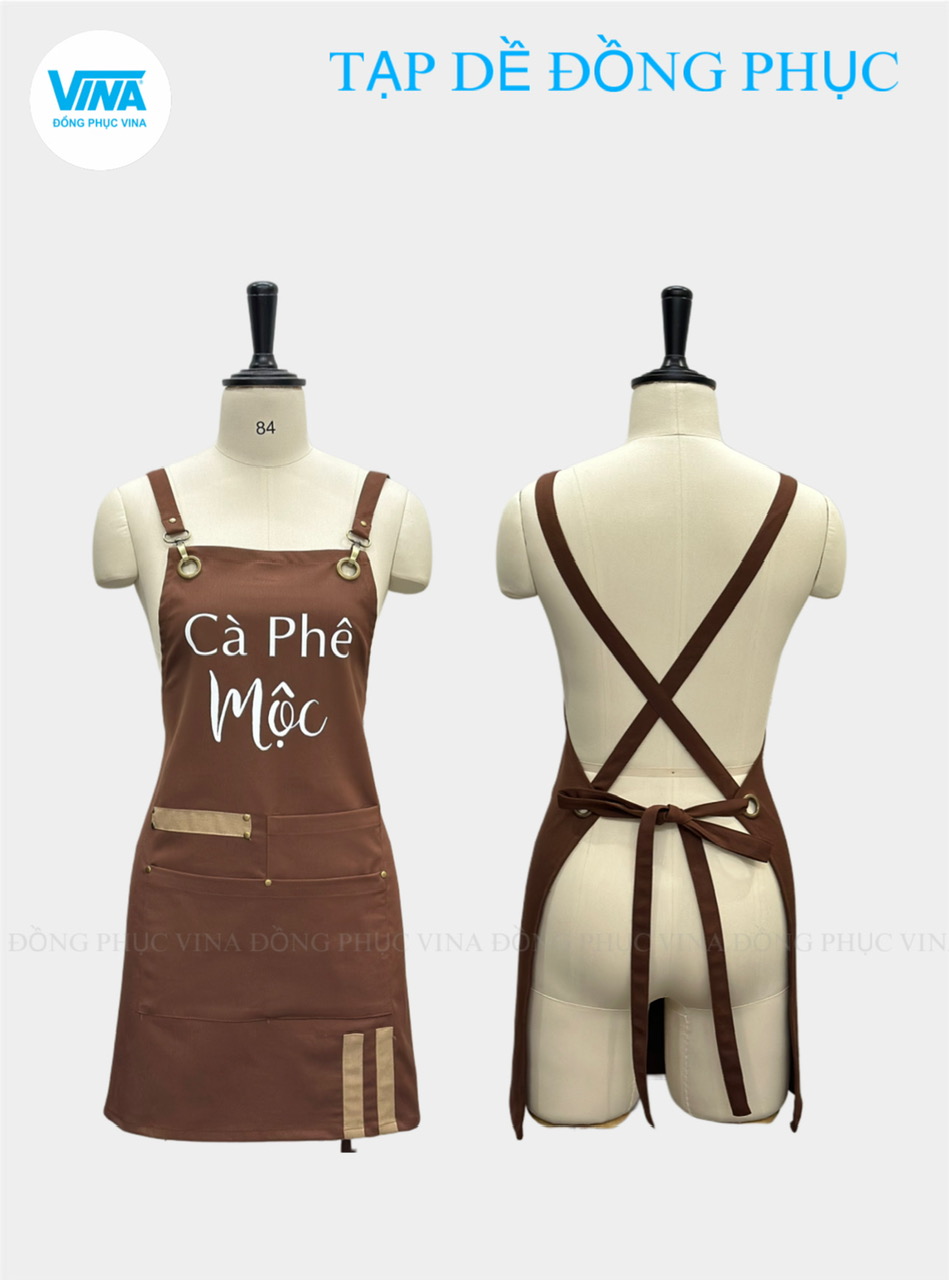 Tạp dề đồng phục quán cafe Mộc