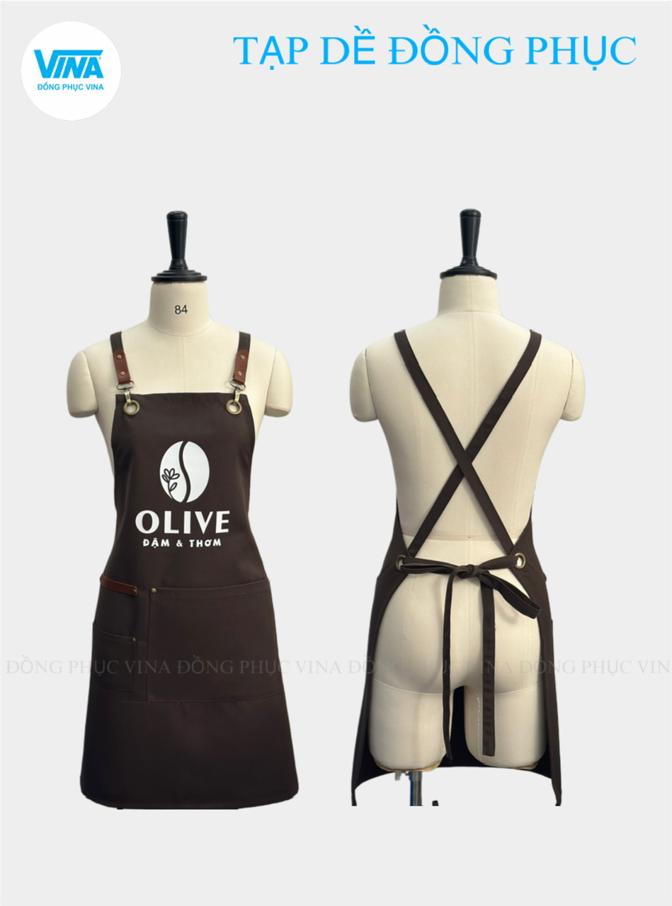 Tạp dề quán cafe Olive
